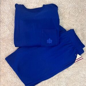 Vintage PACER II royal blue sweatsuit set size 1X NWT